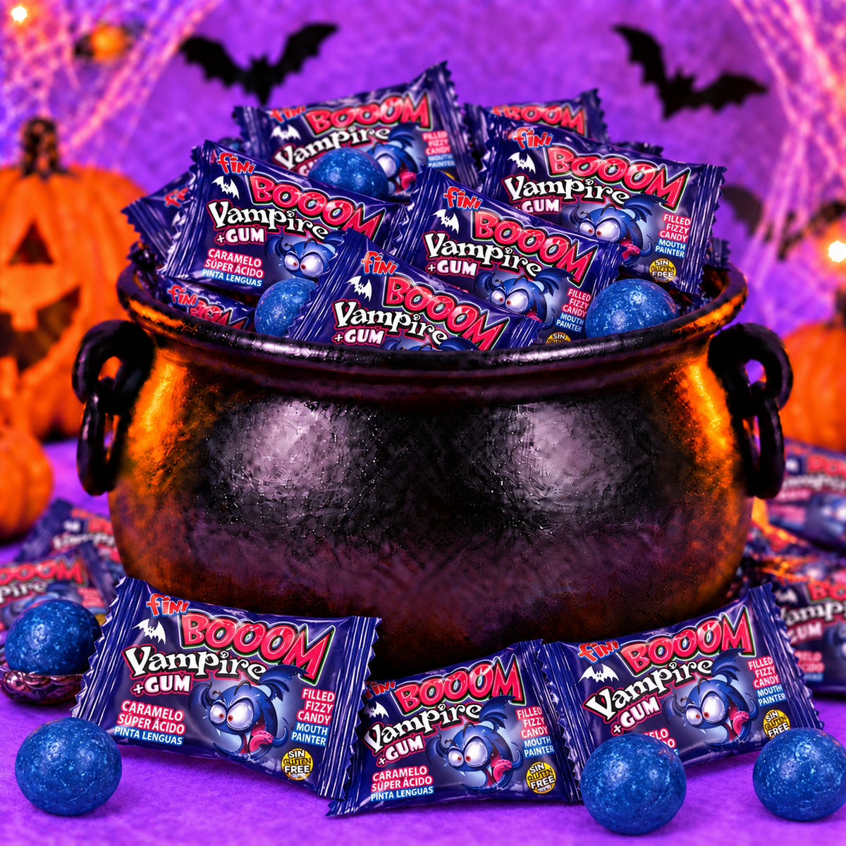 🧛♂️ Fini BOOOM Vampire + Gum – x5 💙🎃