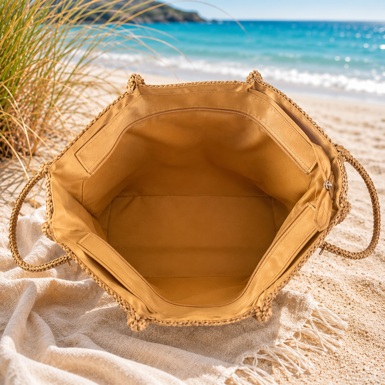 Sac Cabas Summer Vibes Beige ☀️🌾
