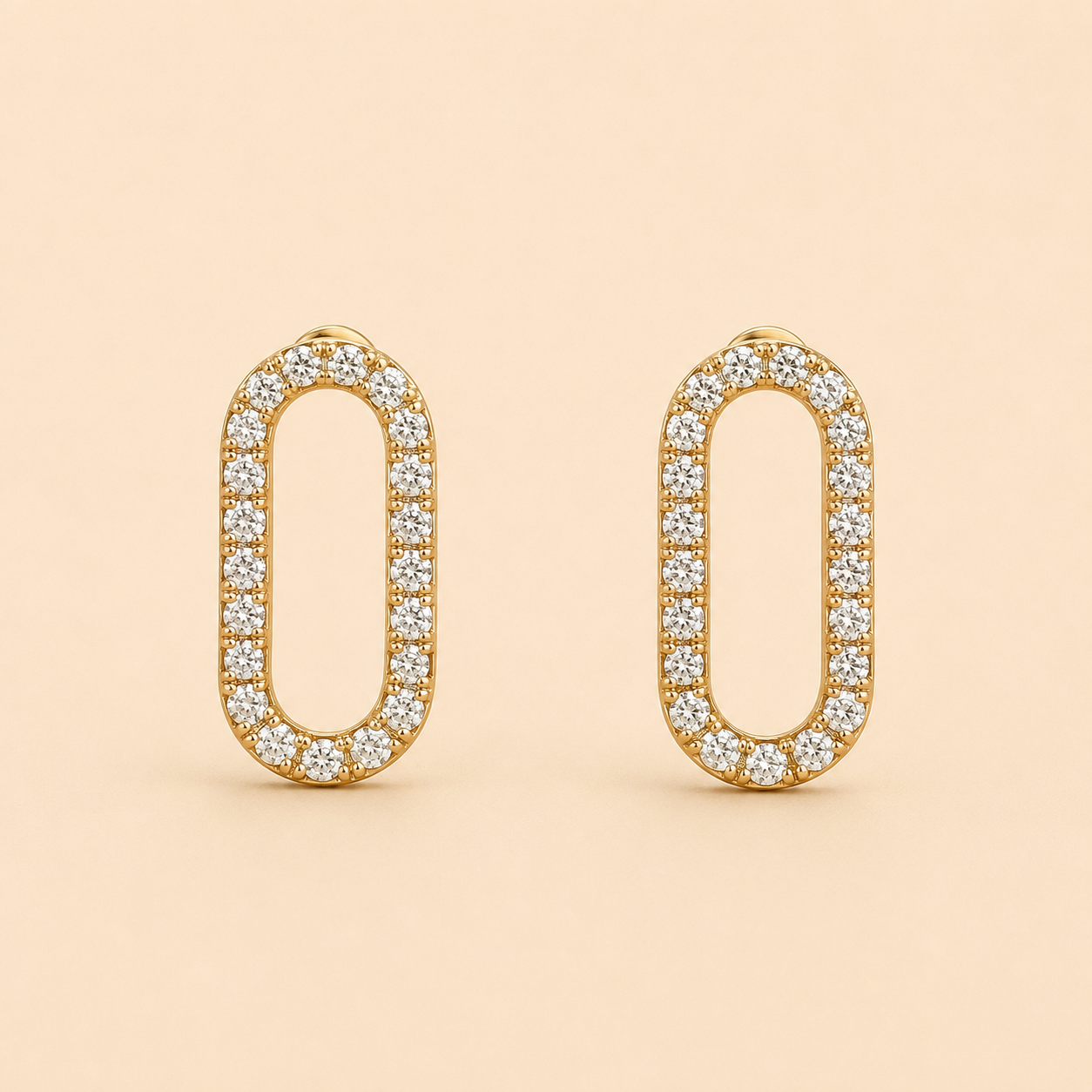 ✨ Boucles d’Oreilles Ovalia Dorées ✨