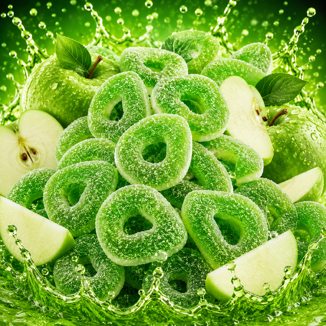 🌸 Anneaux Sucrés Pomme - 100g 🌸