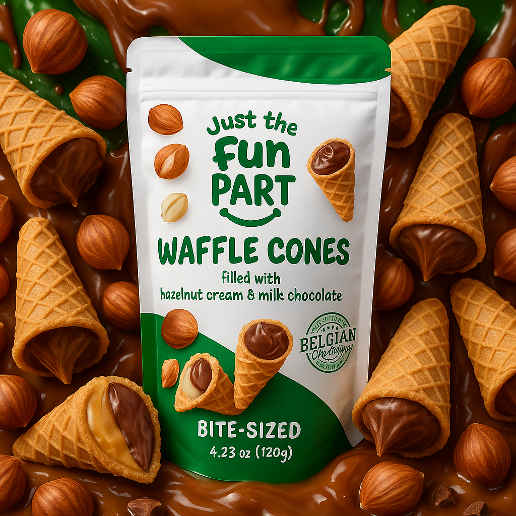 🌸🍭 Cônes – Crème de Noisette & Chocolat au lait 🍭🌸