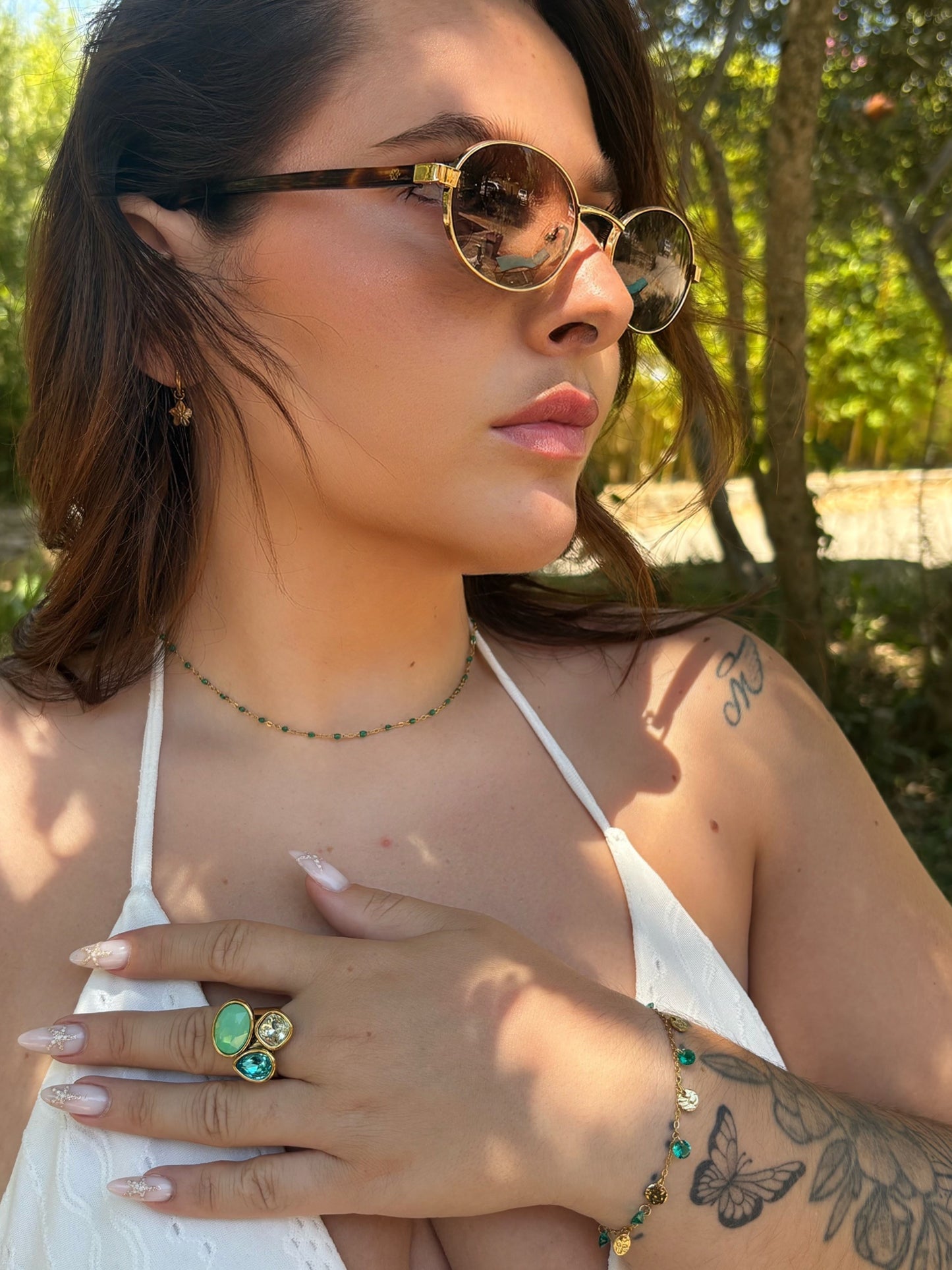 ✨ Collier Perla - Vert/Doré ✨