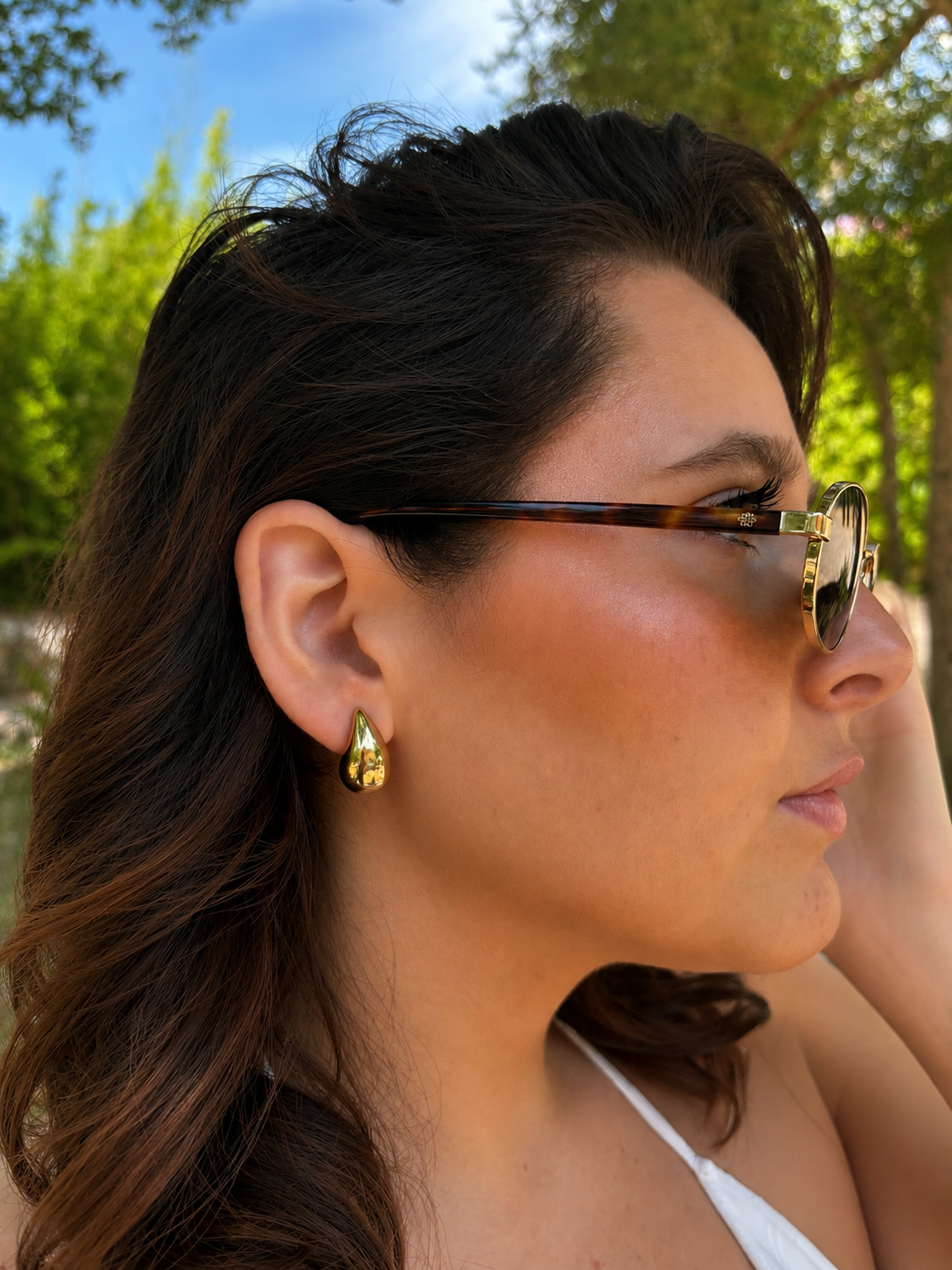 ✨ Boucles d’oreilles Éclipse - Doré ✨