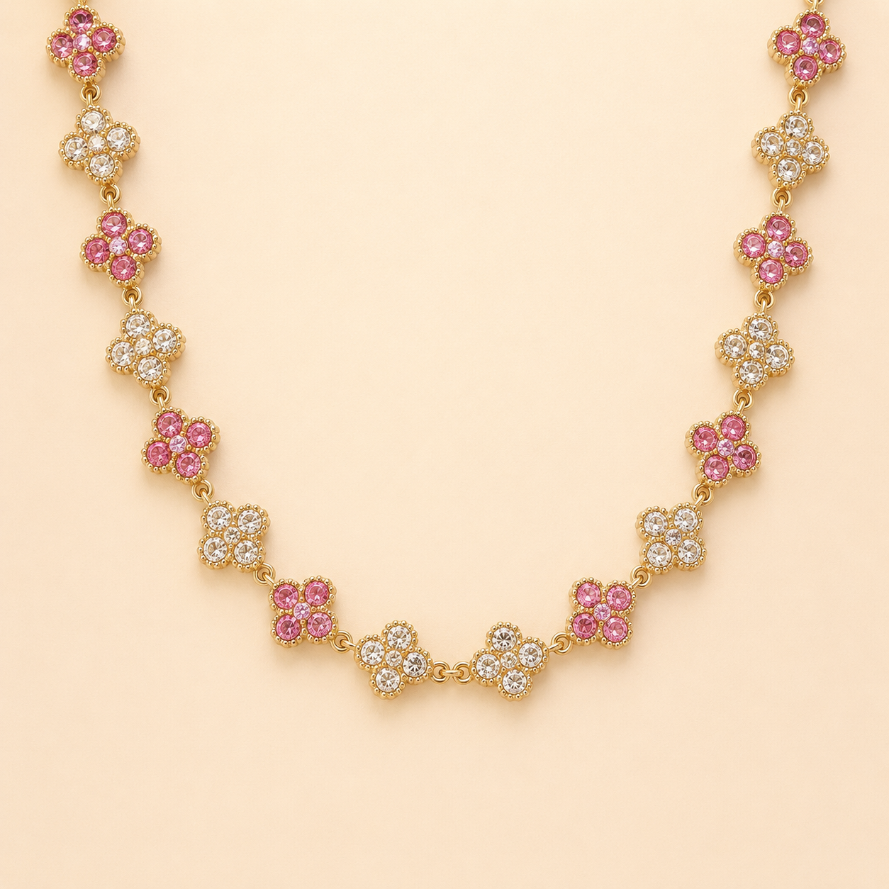 đ Collier Princesse â Rose/DorĂ©