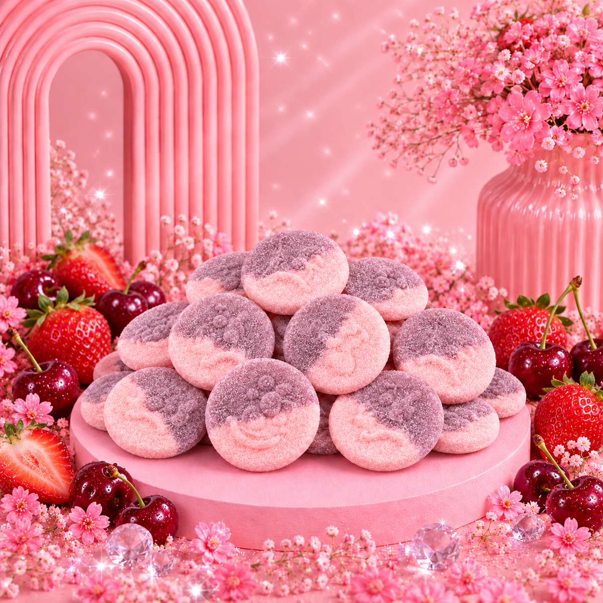 🌸 Smiley Fraise Cerise Acide Frisia - 100g 🌸