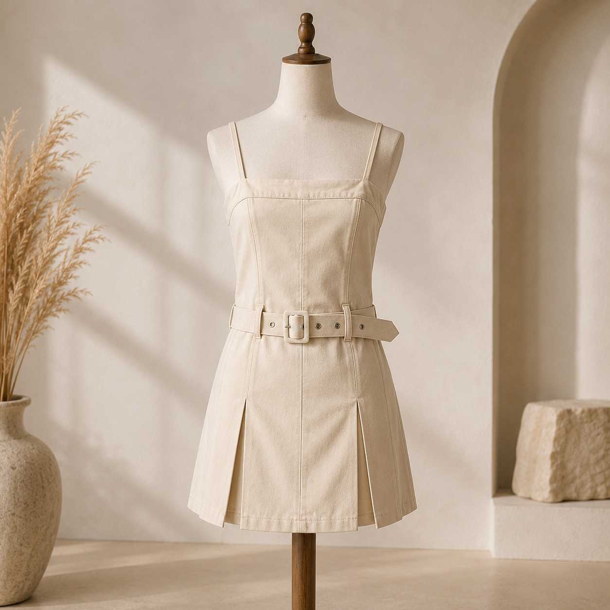✨ Combi-Short Beige Effet Robe ✨