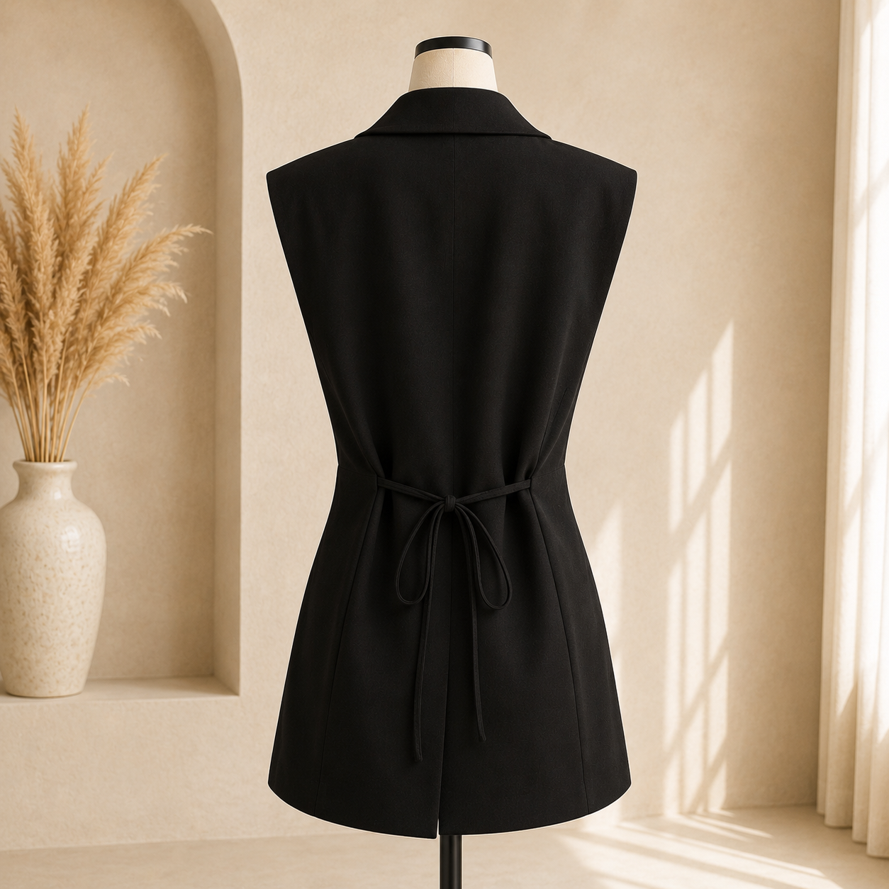 Blazer Sans Manches Noir đź–¤