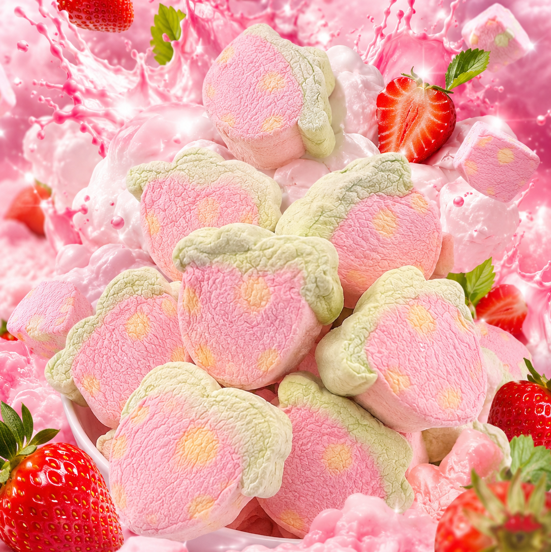 🌸 Marshmallow Fraise - 100g 🌸