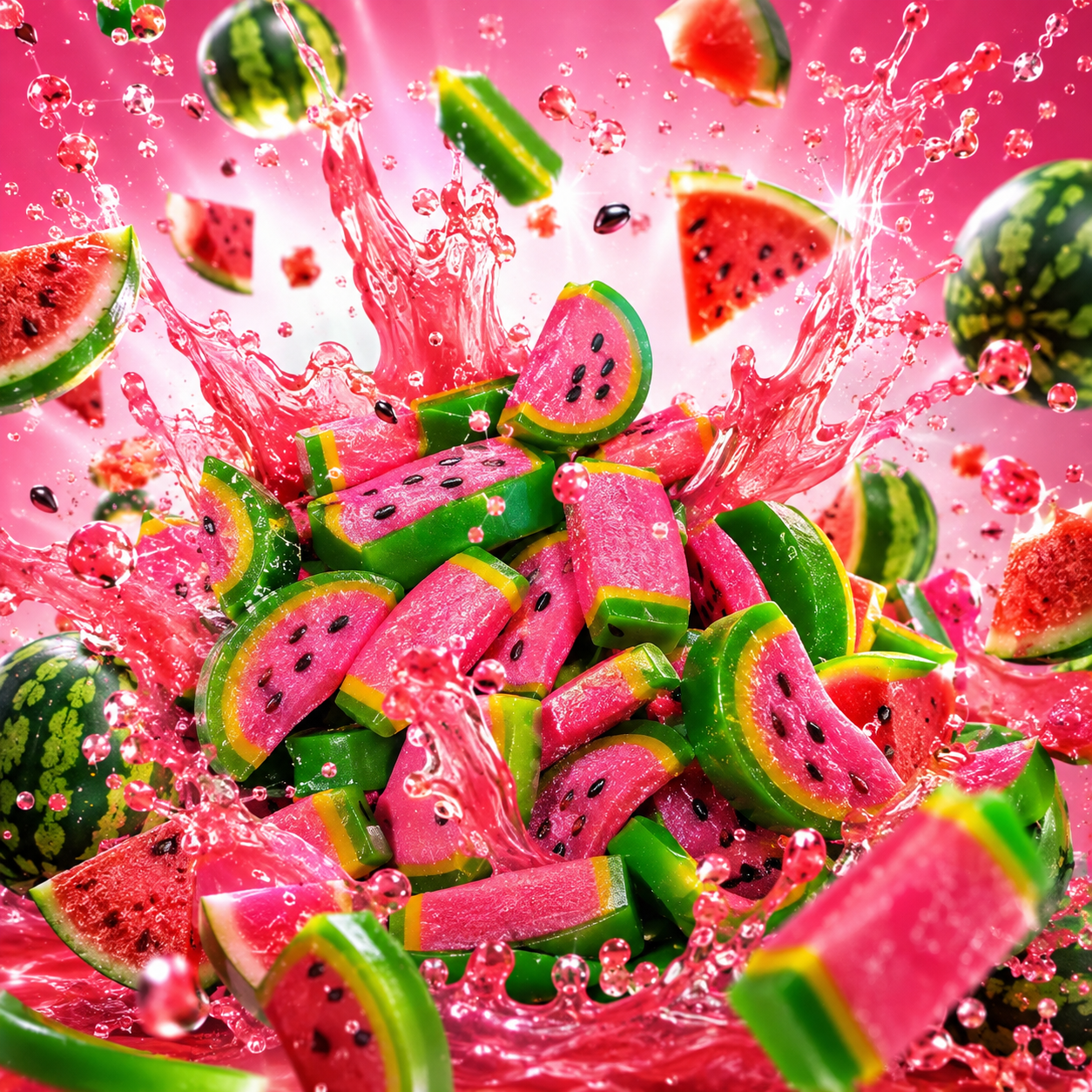 🌸 Tranches Pastèque – 100g 🌸