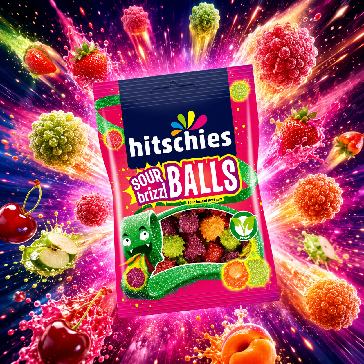 💥 Hitschies Sour Brizzl Balls – ÉDITION LIMITÉE 🍬