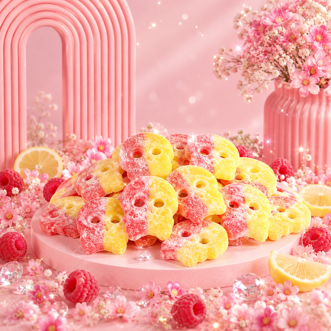 🌸 Bubs Citron Framboise Acidulé - 100g 🌸