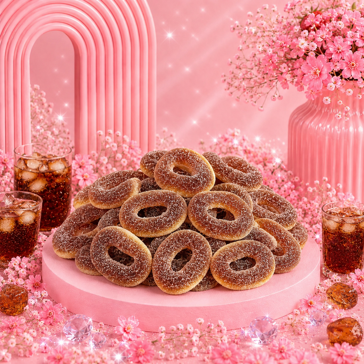 🌸 Anneaux Sucrés Cola - 100g 🌸