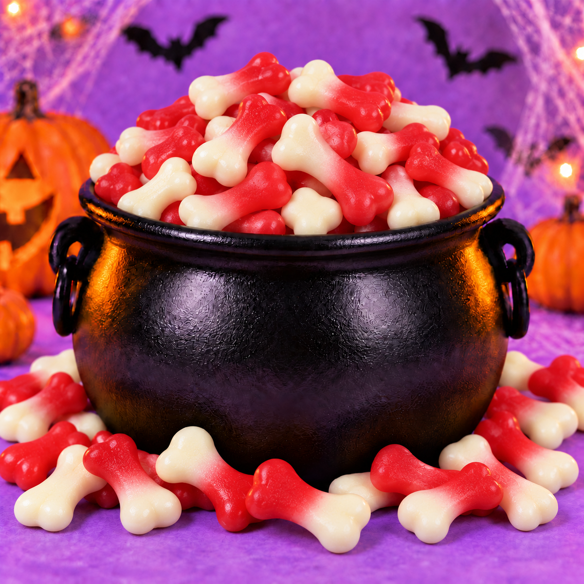 🦴 Os lisses fraise & Crème – 100 g 🎃