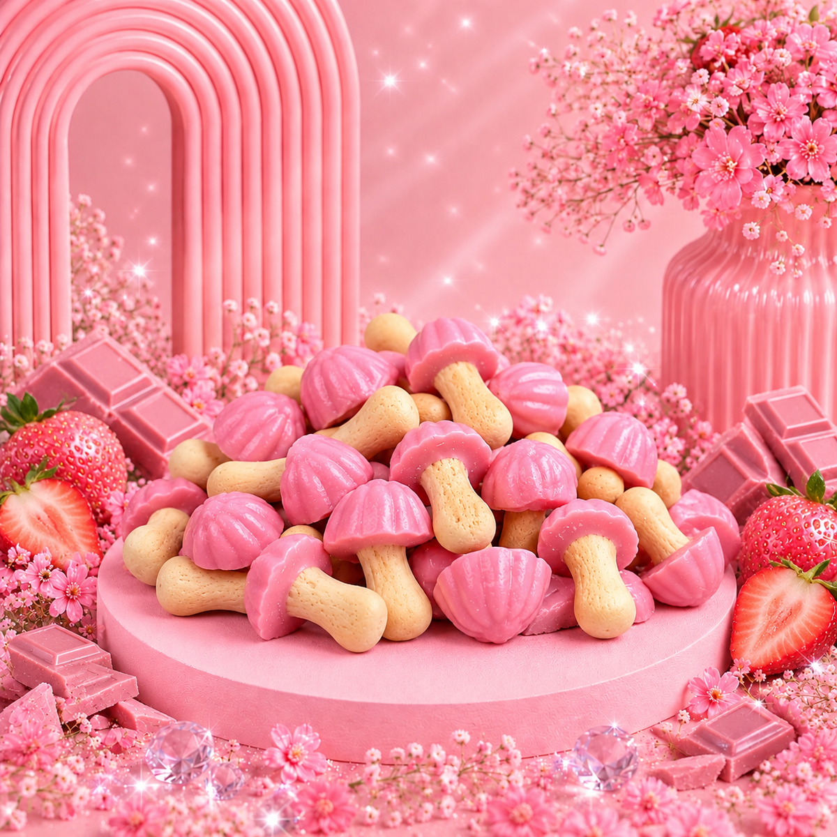 🍄 Champignons Fraise – 100 g 🍓