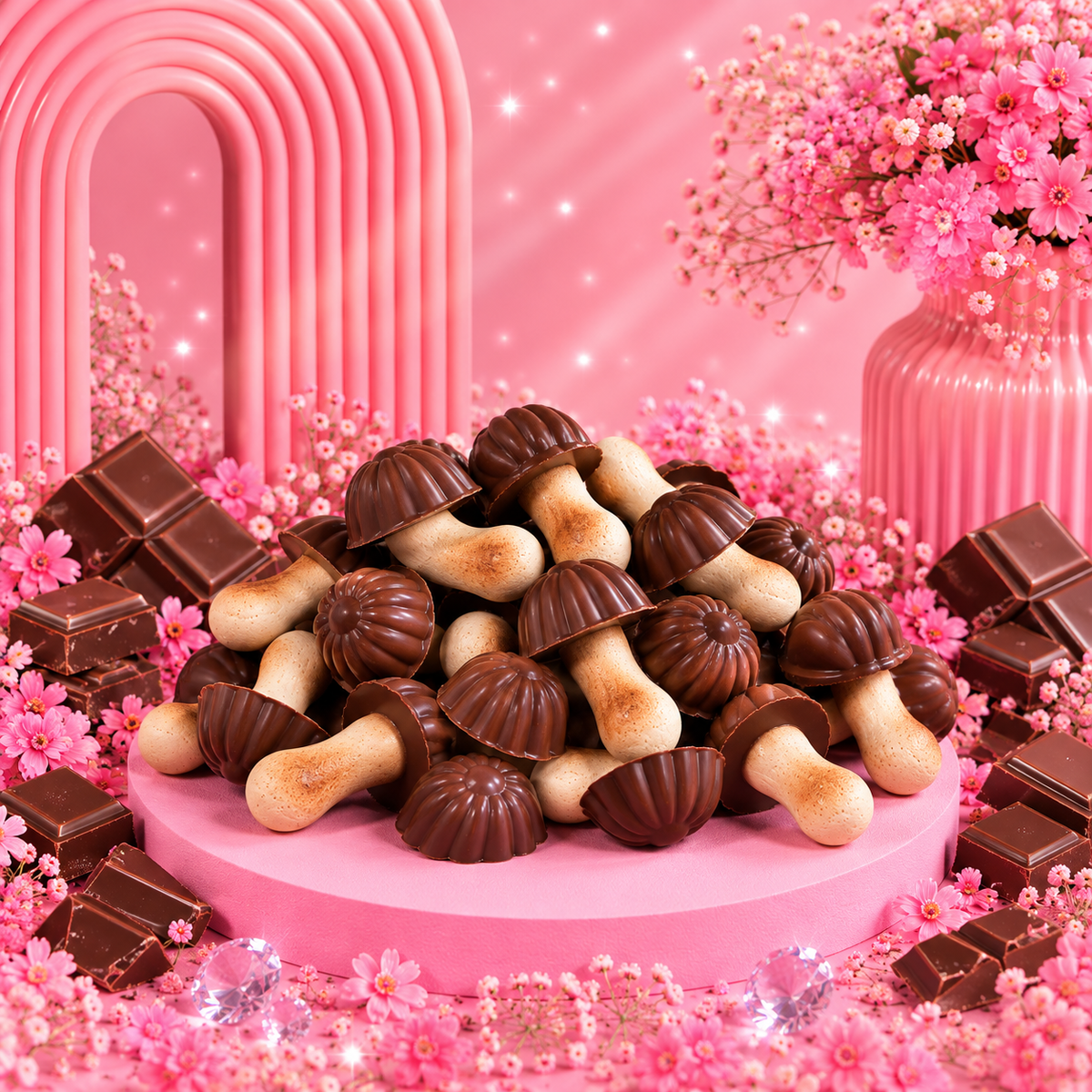 🍄 Champignons Chocolat – 100 g 🍫