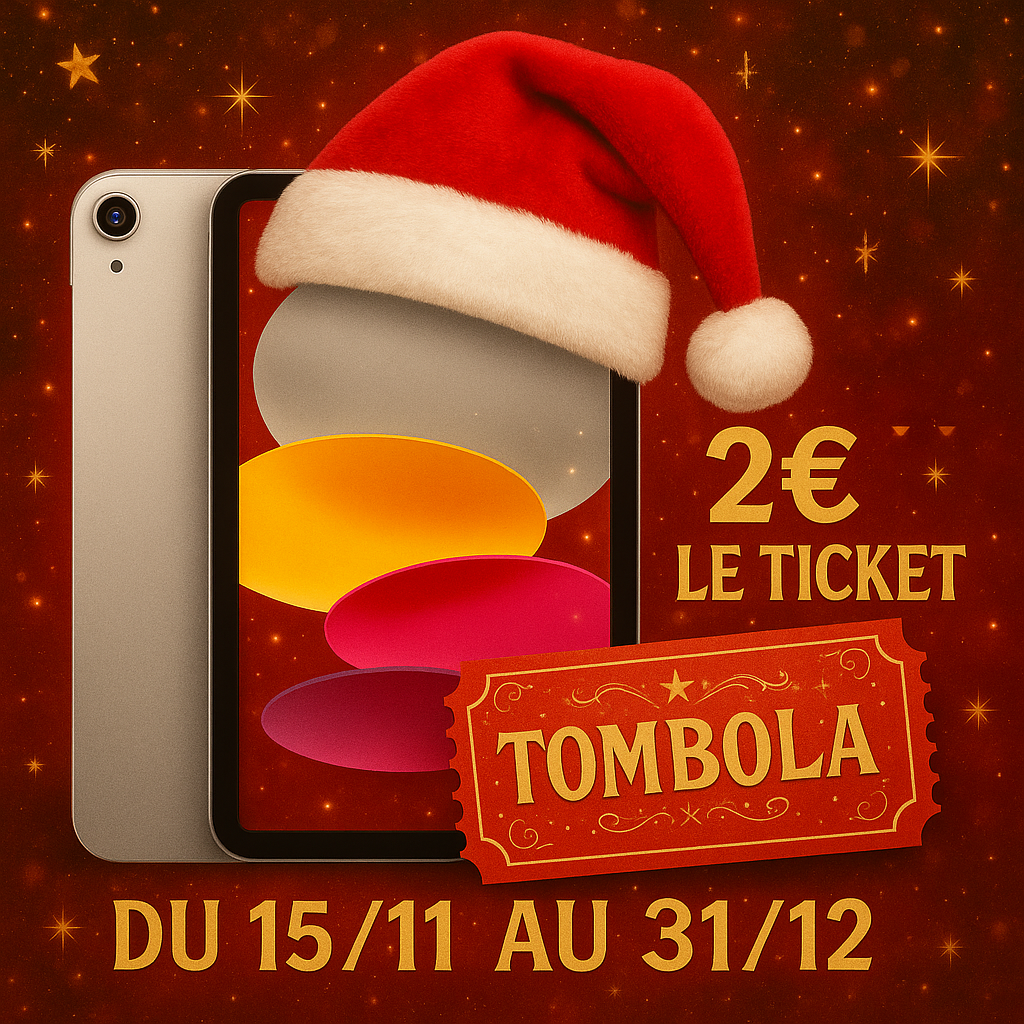 🎟️✨ Ticket de Tombola – Gagne un iPad ! ✨🎟️