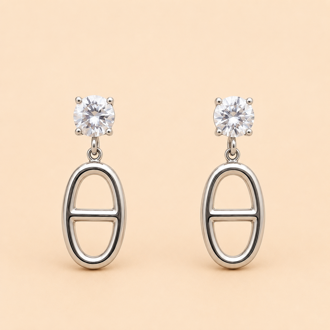 ✨ Boucles d’Oreilles Élégance Argentées ✨