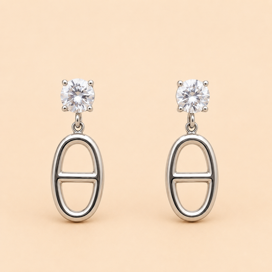 ✨ Boucles d’Oreilles Élégance Argentées ✨