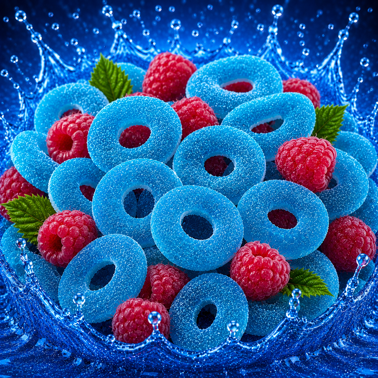 🌸 Anneaux Sucrés Framboise - 100g 🌸