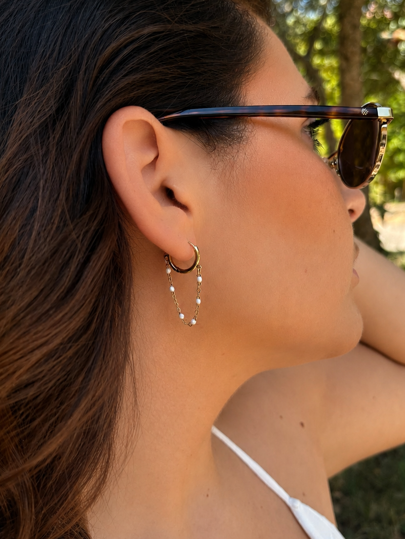 ✨ Boucles d’oreilles Perla - Doré ✨