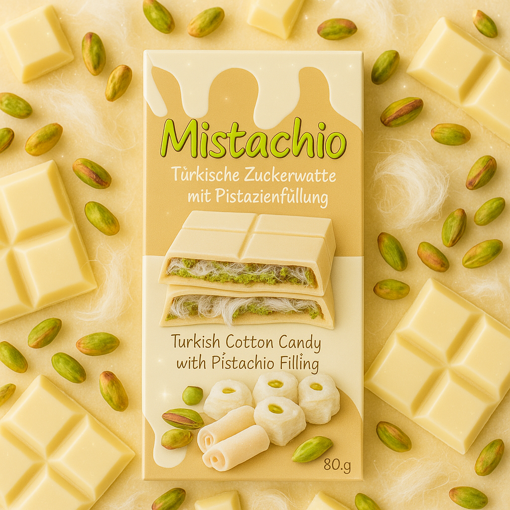 🌸🍭 Tablette Cotton Candy - Chocolat Blanc 🍭🌸