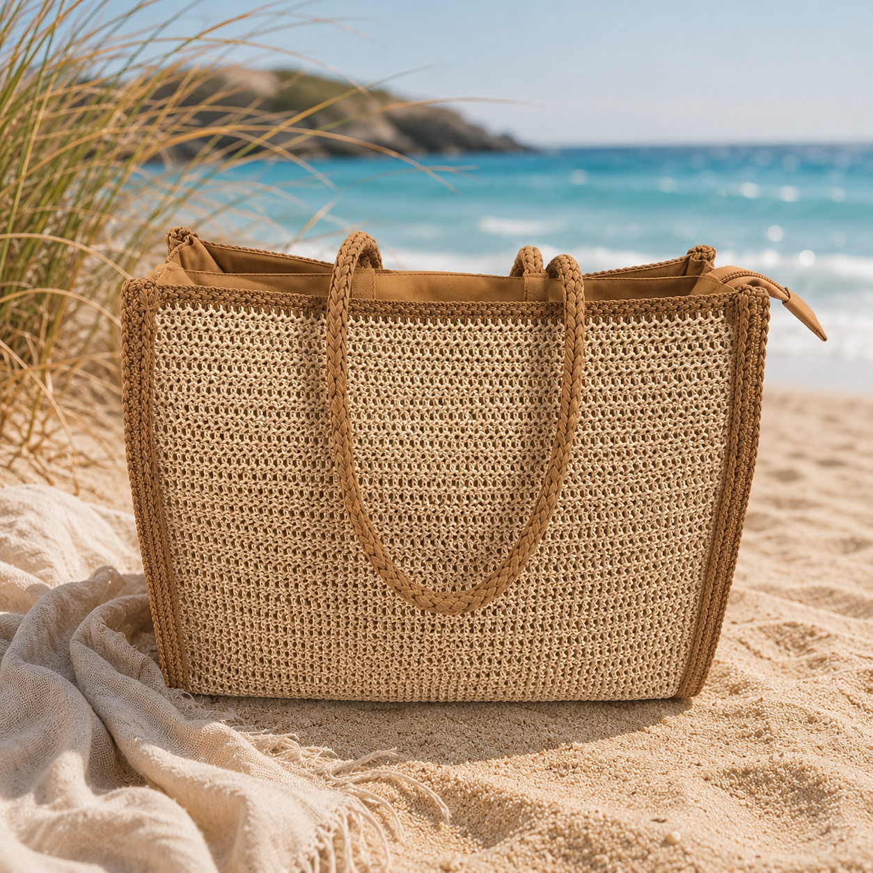 Sac Cabas Summer Vibes Beige ☀️🌾