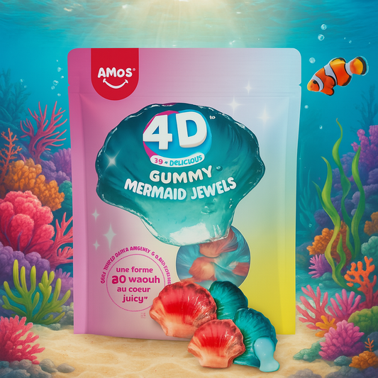 🌸🍭 Coquillages 4D Fruits – Amos 🍭🌸 - 1 sachet