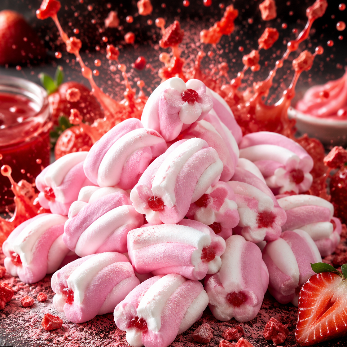 🌸 Chamallows Fourrés Fraise - x10 🌸
