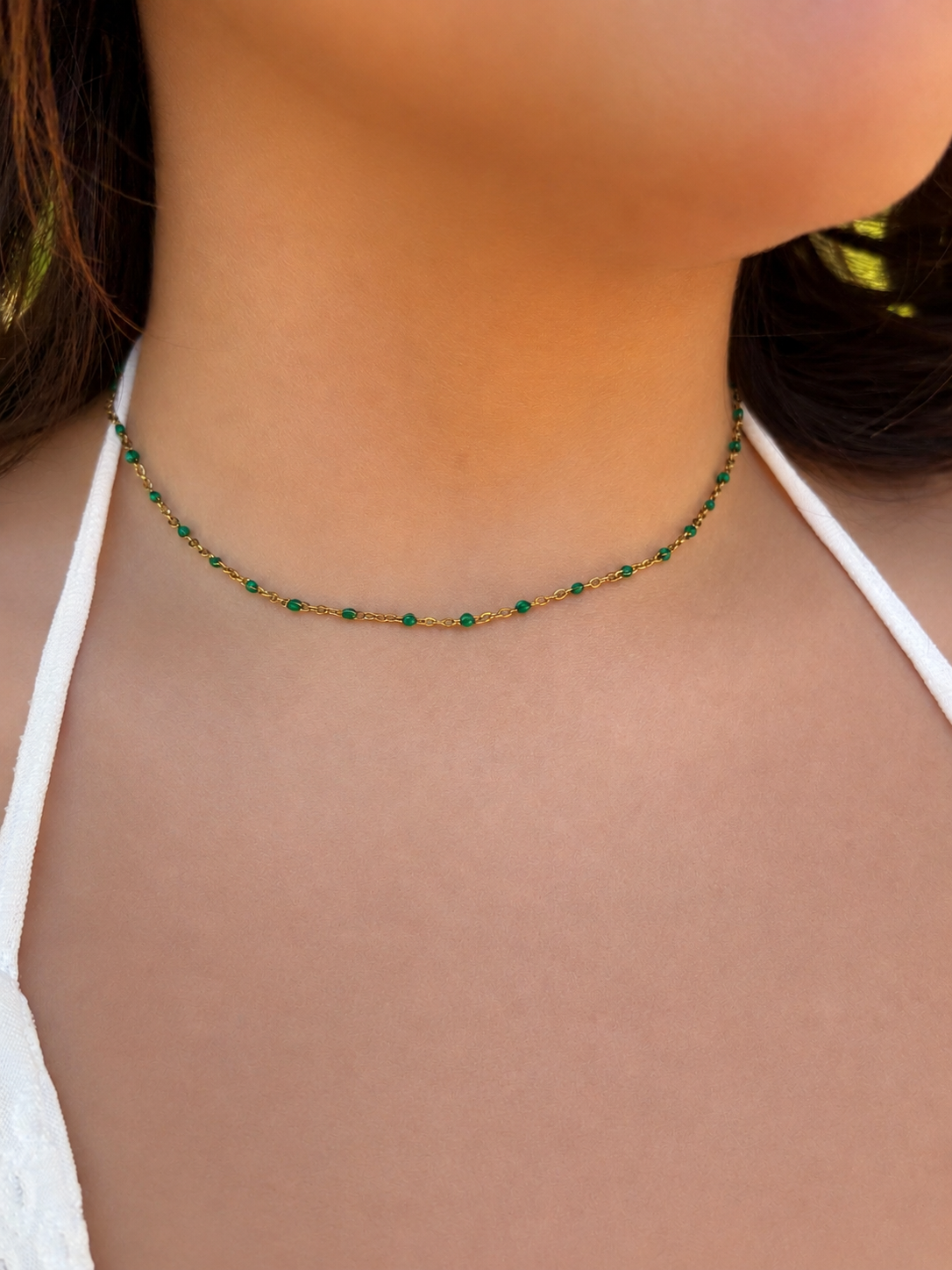 ✨ Collier Perla - Vert/Doré ✨