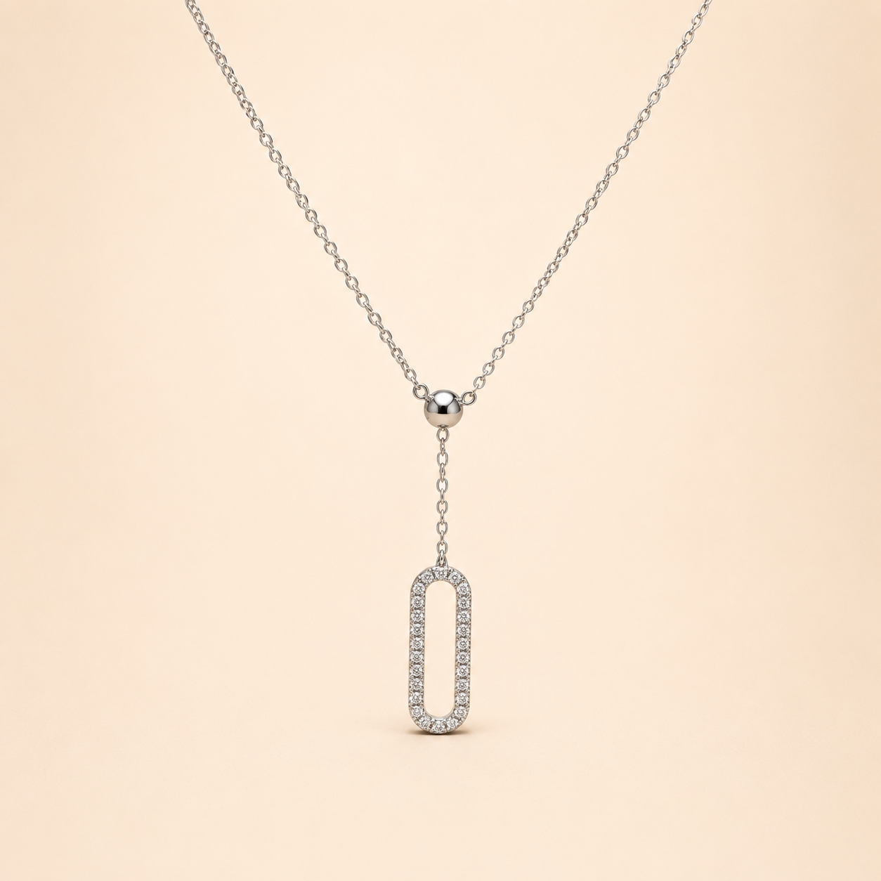 ✨ Collier Halo – Argenté 🤍