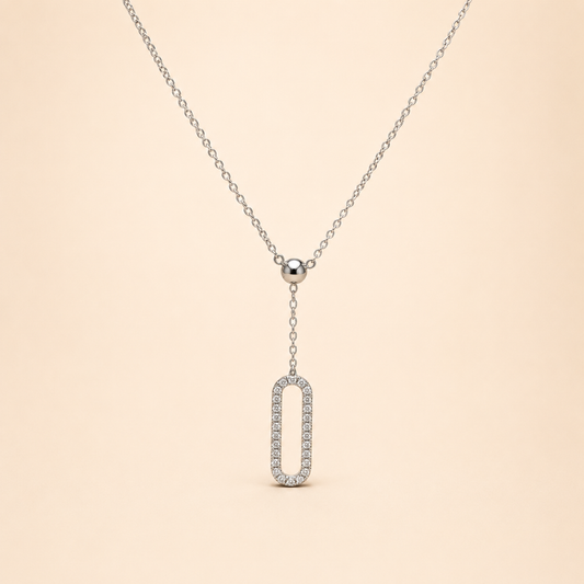 ✨ Collier Halo – Argenté 🤍