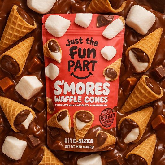 🌸🍭 Cônes – Crème de Marshmallow & Chocolat au lait 🍭🌸