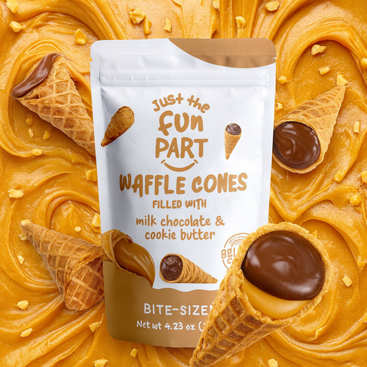 🌸🍭 Cônes – Beurre de Cookie & Chocolat au lait 🍭🌸