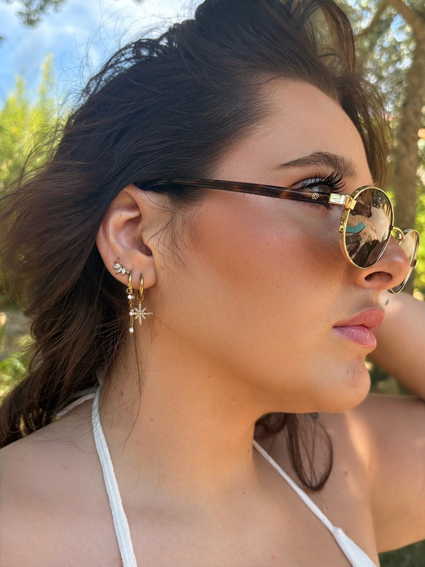 ✨ Boucles d’oreilles Stella - Doré ✨
