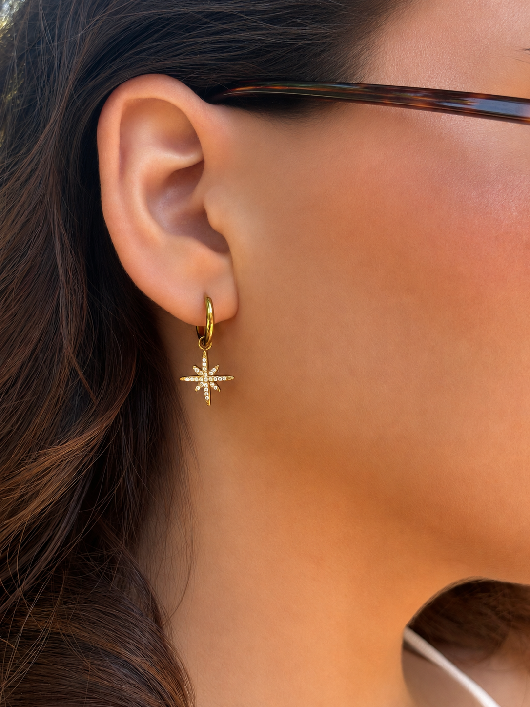 ✨ Boucles d’oreilles Stella - Doré ✨