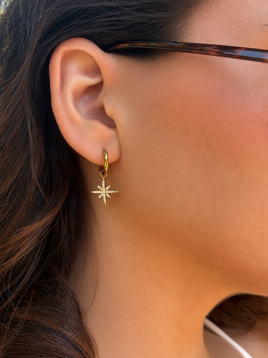 ✨ Boucles d’oreilles Stella - Doré ✨
