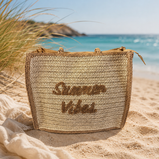 Sac Cabas Summer Vibes Beige ☀️🌾