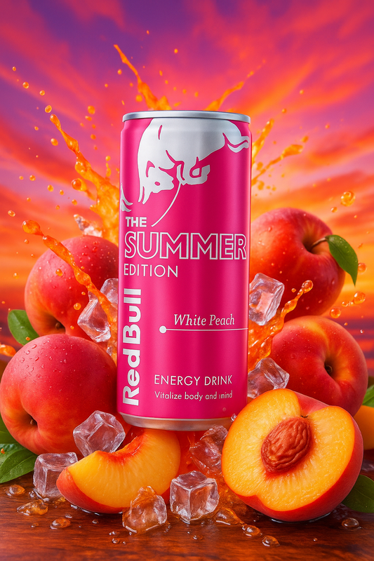 🌸🥤 Red Bull Summer Edition – Pêche Blanche 🍑🌸