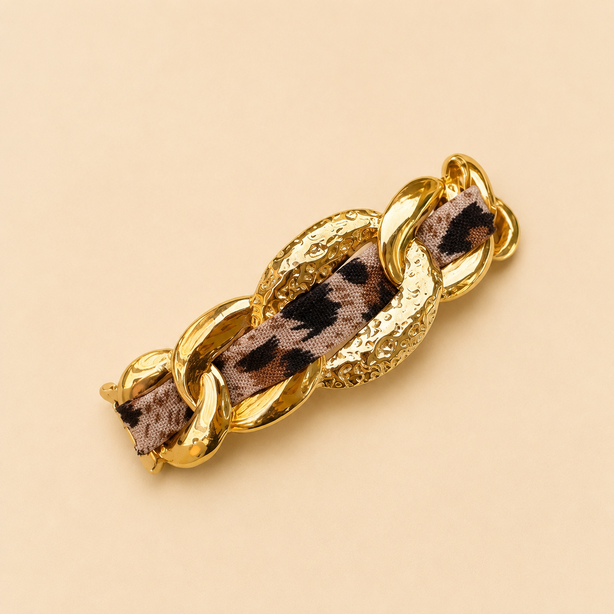 🐆 Jonc Féline – Marron/Noir/Doré