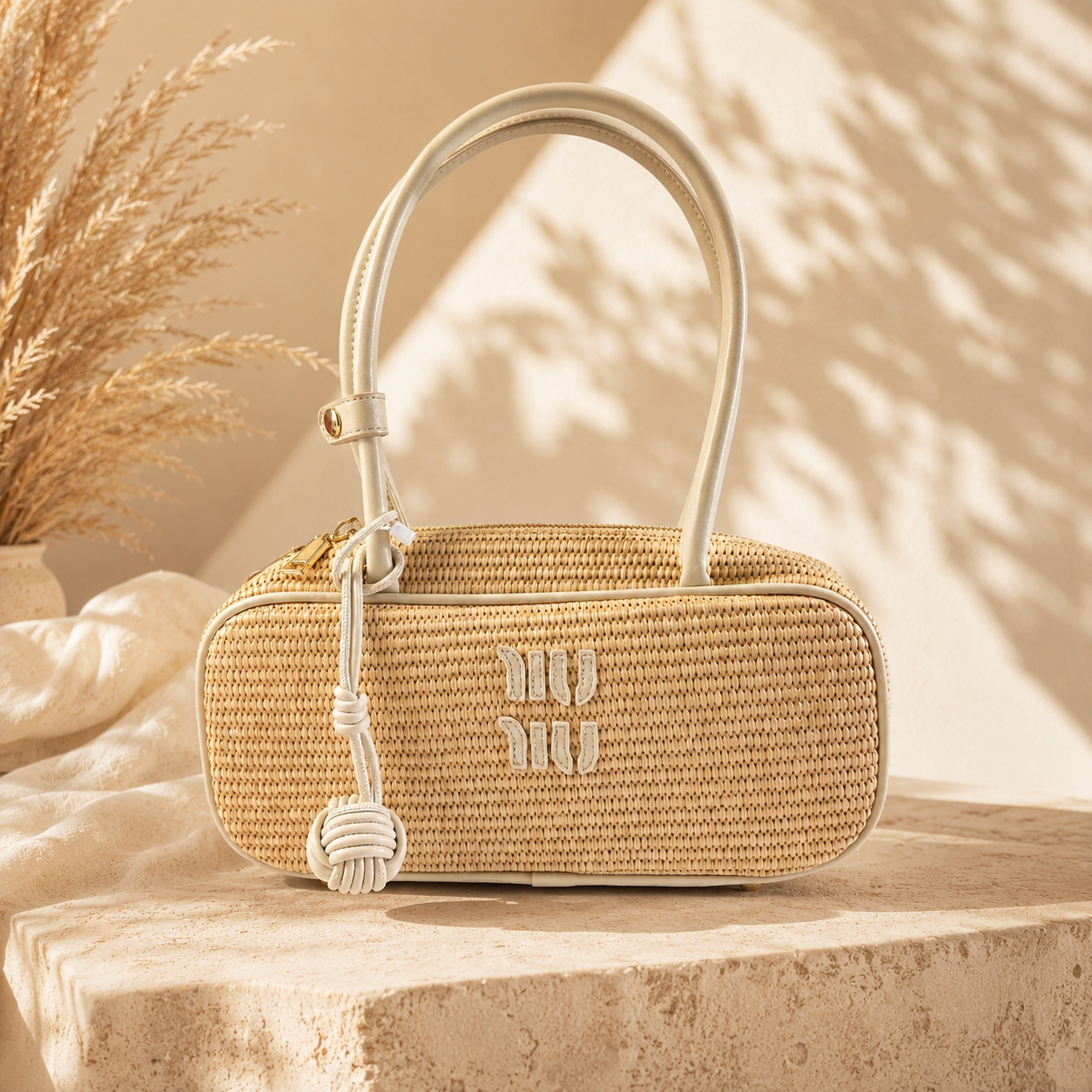 ✨ Sac Raphia Premium Beige ✨