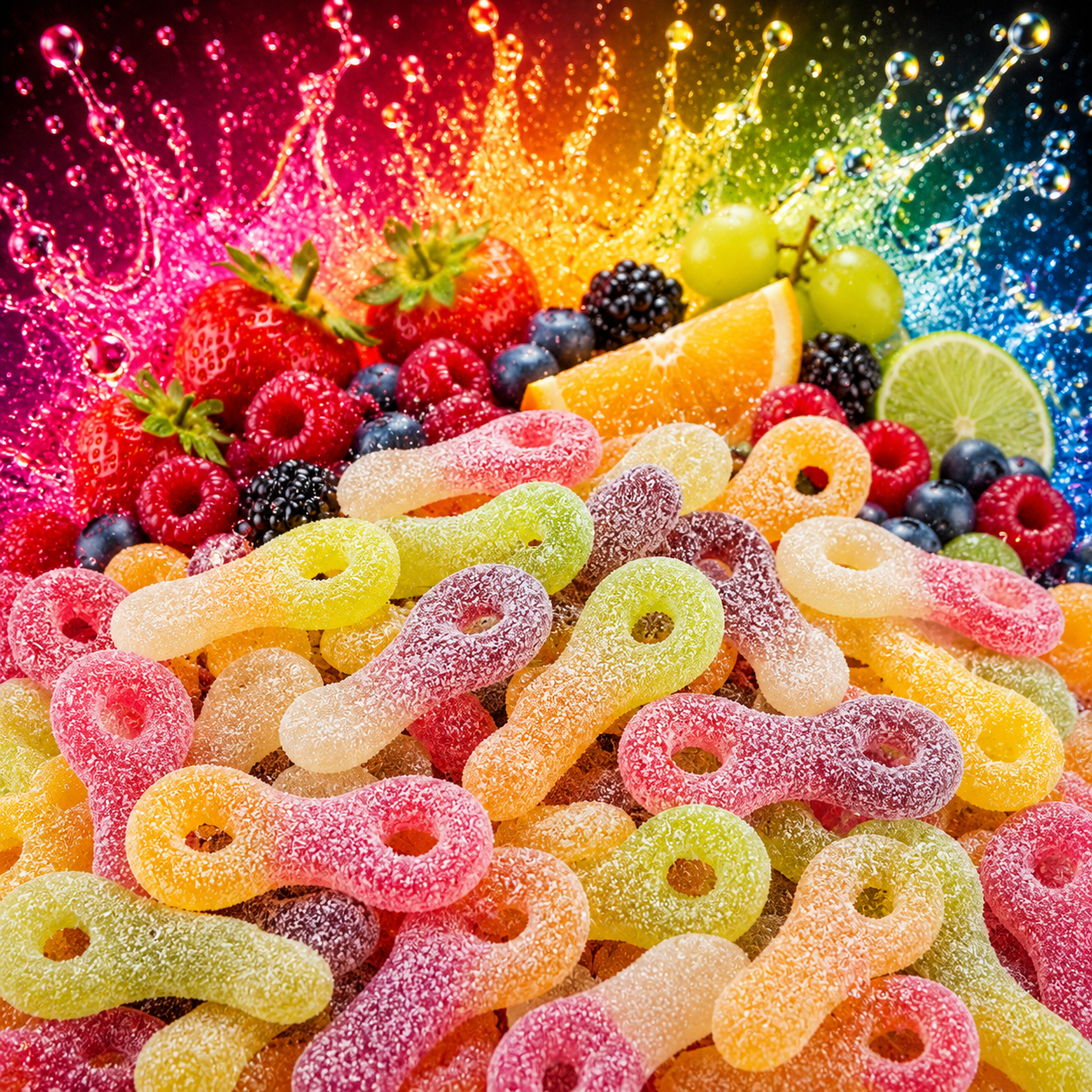 🌸 Tétines Assorties Citriques - 100g 🌸