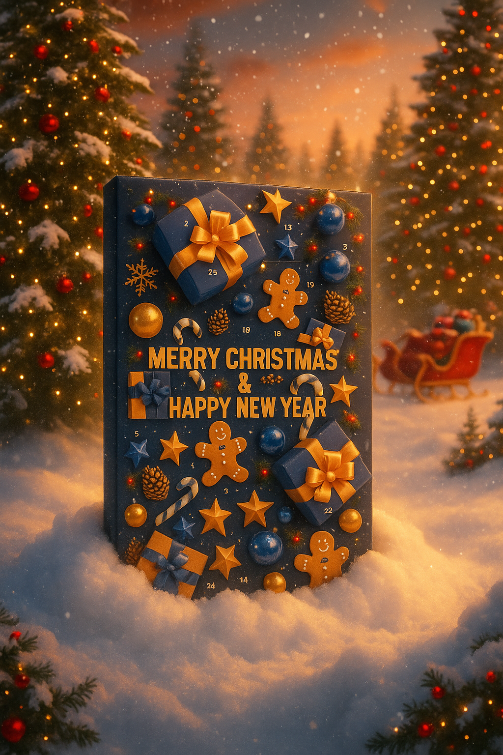 Calendrier de l’Avent Sucré ✨ – 25 Cases Magiques 🎄