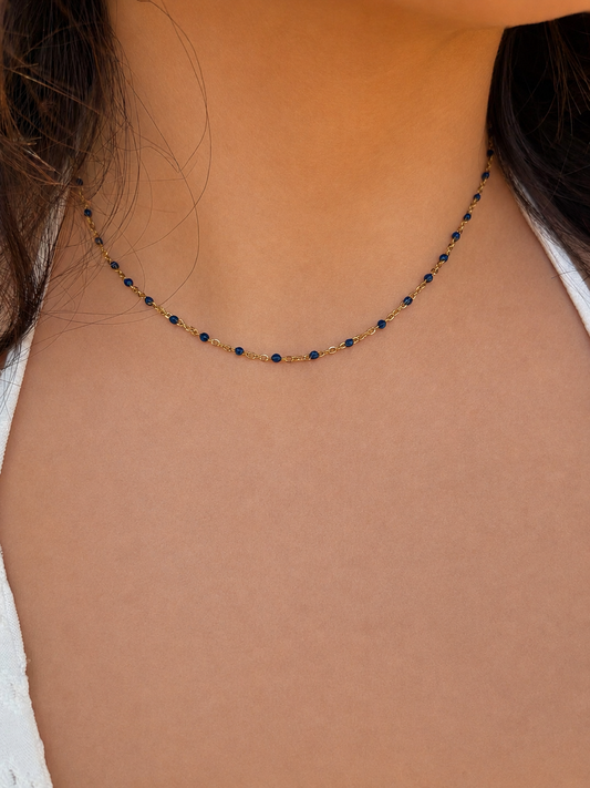✨ Collier Perla - Bleu/Doré ✨