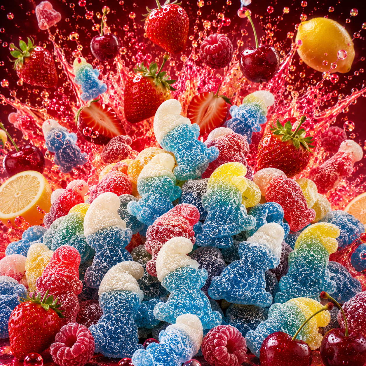 🌸 Schtroumpfs Sucrés Haribo - 100g🌸