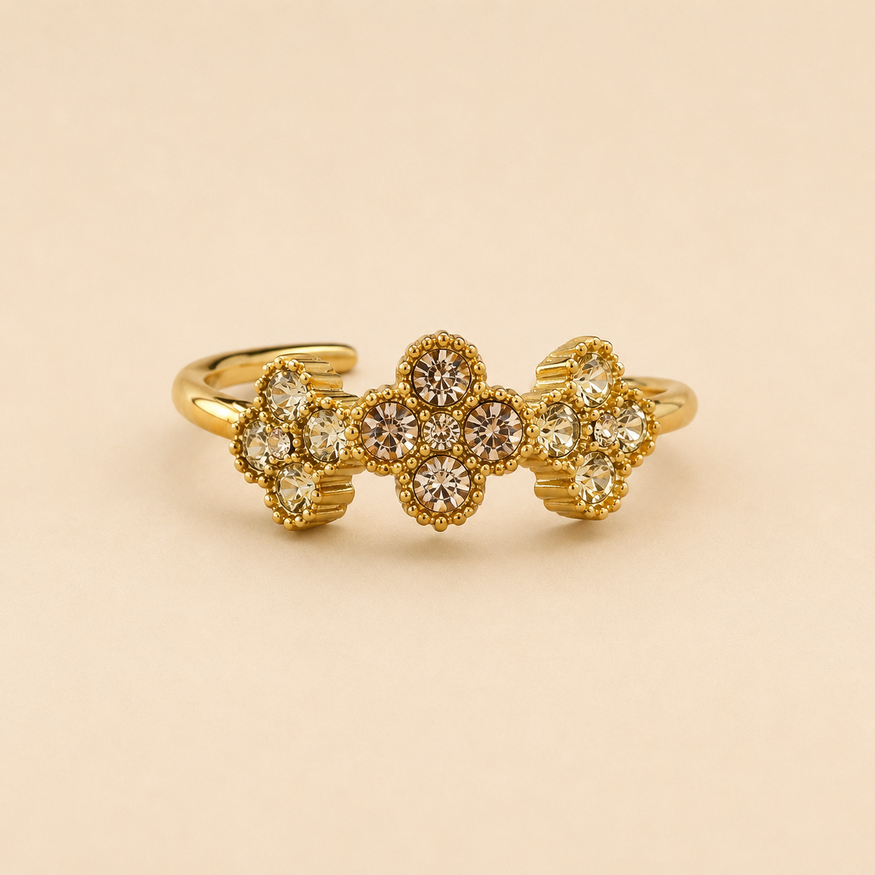 ✨ Bague Trèfle Précieux