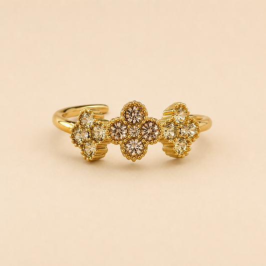 ✨ Bague Trèfle Précieux