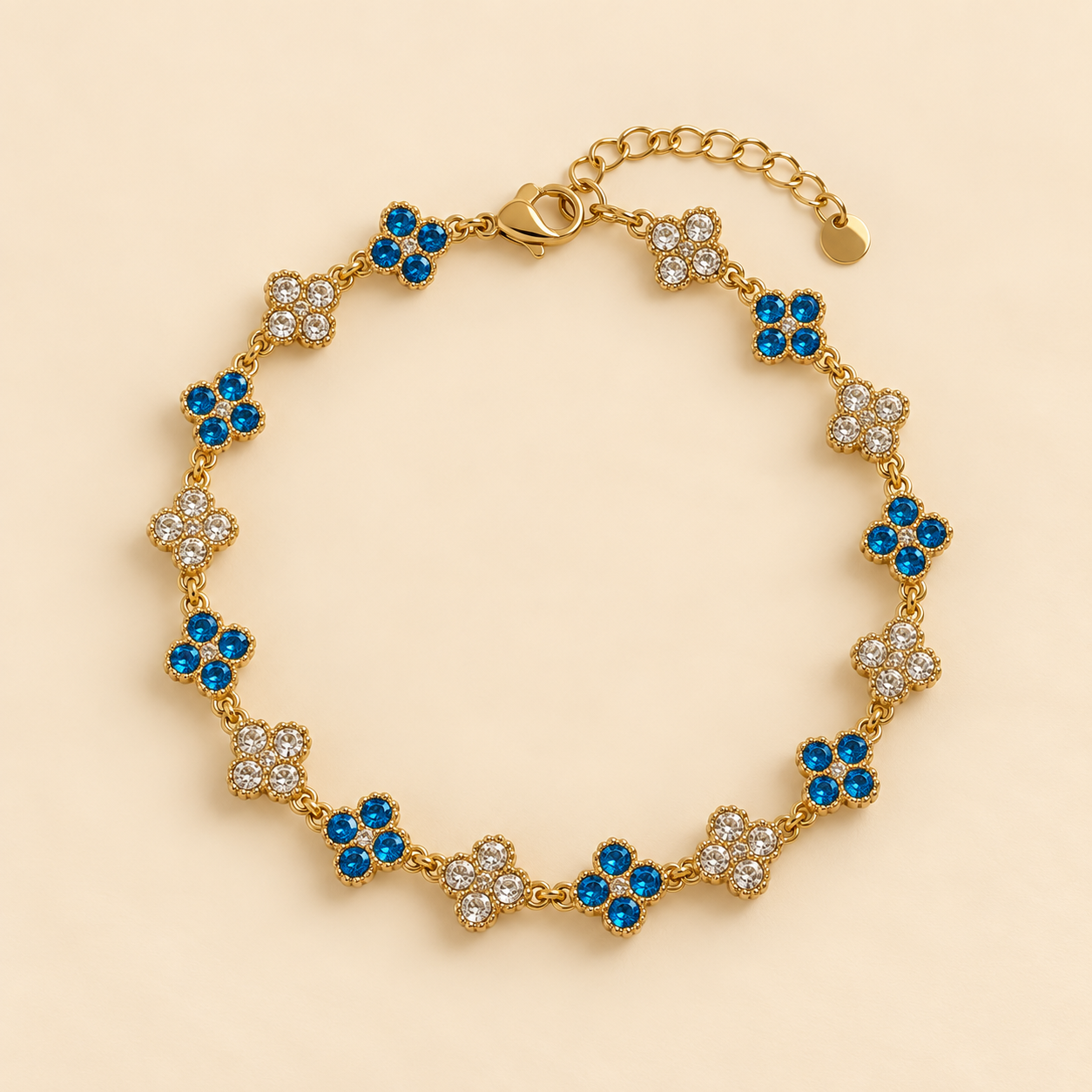 Bracelet Princesse Bleu/Doré ✨
