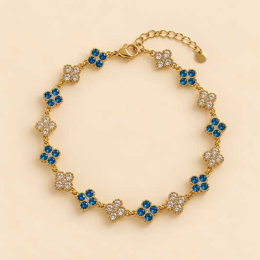 Bracelet Princesse Bleu/Doré ✨