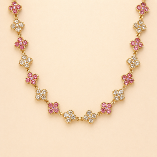 👑 Collier Princesse – Rose/Doré