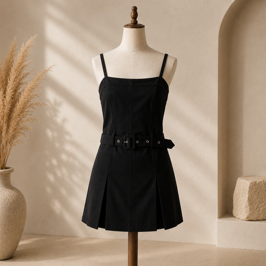 ✨ Combi-Short Noire Effet Robe ✨